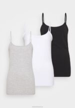Z62T510 Women Anna Field 3Er Pack Top Black/White - Image 4