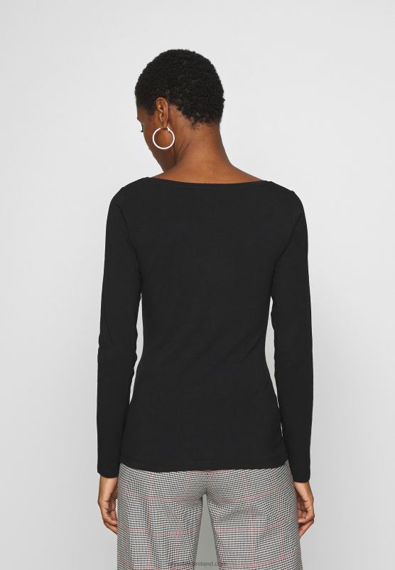 Z62T513 Women Anna Field 2 Pack Long Sleeved Top Black/White - Image 5