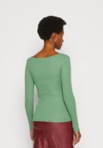 Z62T514 Women Anna Field Long Sleeved Top Green - Image 3