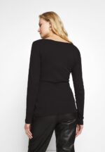 Z62T516 Women Anna Field Long Sleeved Top Black - Image 3