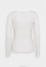Z62T517 Women Anna Field Long Sleeved Top White - Image 2