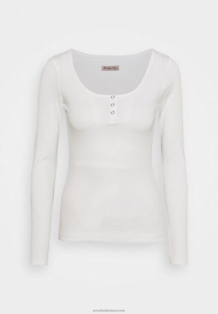 Z62T517 Women Anna Field Long Sleeved Top White