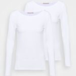 Z62T518 Women Anna Field 2 Pack Long Sleeved Top White
