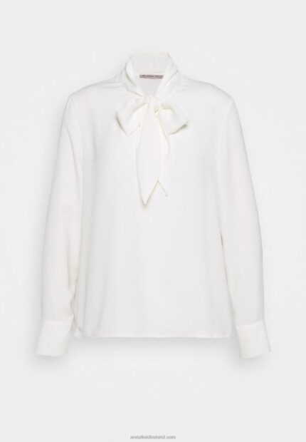 Z62T521 Women Anna Field Long Sleeved Top Off-White