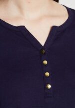 Z62T523 Women Anna Field Long Sleeved Top Dark Blue - Image 6