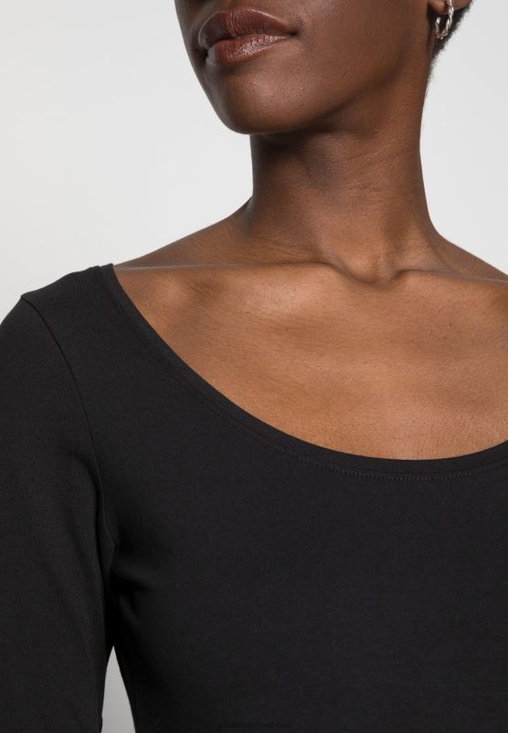 Z62T524 Women Anna Field 2 Pack Long Sleeved Top Black/Black - Image 5