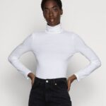 Z62T527 Women Anna Field Long Sleeved Top White