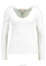 Z62T528 Women Anna Field Basic Long Sleeved Top White - Image 5