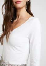 Z62T528 Women Anna Field Basic Long Sleeved Top White - Image 6