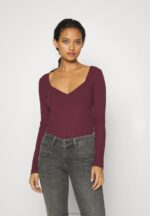 Z62T530 Women Anna Field Long Sleeved Top Dark Red