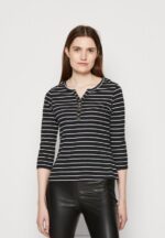 Z62T531 Women Anna Field Long Sleeved Top Black White