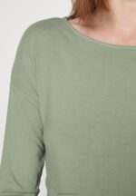 Z62T532 Women Anna Field Long Sleeved Top Light Green - Image 5