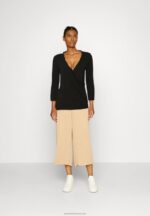 Z62T541 Women Anna Field Long Sleeved Top Black - Image 2