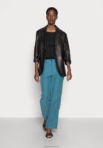 Z62T542 Women Anna Field Basic Long Sleeved Top Black - Image 2