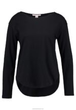 Z62T542 Women Anna Field Basic Long Sleeved Top Black - Image 4