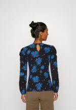 Z62T546 Women Anna Field Long Sleeved Top Dark Blue - Image 3