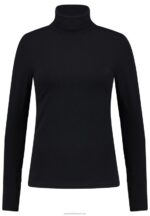 Z62T548 Women Anna Field Long Sleeved Top Black - Image 4