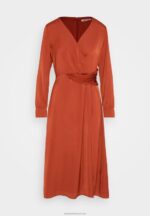 Z62T54 Women Anna Field Cocktail Dress Party Dress Brown - Image 5