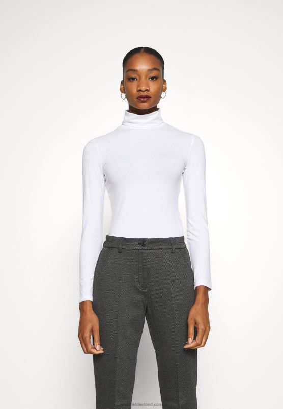 Z62T551 Women Anna Field 2 Pack Long Sleeved Top Black/White - Image 2
