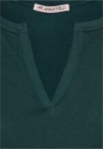 Z62T553 Women Anna Field Long Sleeved Top Dark Green - Image 3