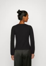 Z62T554 Women Anna Field Long Sleeved Top Black - Image 3