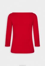 Z62T555 Women Anna Field Long Sleeved Top Dark Red - Image 6