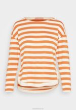 Z62T558 Women Anna Field Long Sleeved Top White/Apricot - Image 5