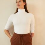 Z62T560 Women Anna Field Long Sleeved Top White