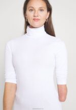 Z62T560 Women Anna Field Long Sleeved Top White - Image 9