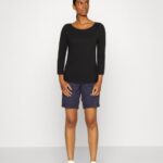 Z62T561 Women Anna Field 2 Pack Long Sleeved Top Purple/Black