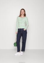 Z62T562 Women Anna Field 2 Pack Long Sleeved Top White/Green