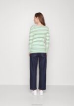 Z62T562 Women Anna Field 2 Pack Long Sleeved Top White/Green - Image 3