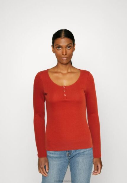 Z62T563 Women Anna Field Long Sleeved Top Brown