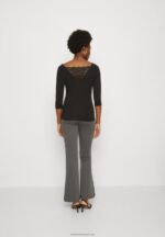 Z62T564 Women Anna Field Long Sleeved Top Black - Image 3