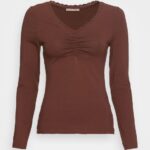 Z62T565 Women Anna Field Long Sleeved Top Brown