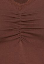 Z62T565 Women Anna Field Long Sleeved Top Brown - Image 3