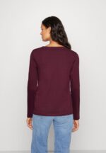 Z62T567 Women Anna Field Long Sleeved Top Dark Red - Image 3