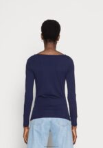 Z62T570 Women Anna Field Long Sleeved Top Dark Blue - Image 3