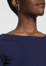 Z62T570 Women Anna Field Long Sleeved Top Dark Blue - Image 5