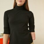 Z62T579 Women Anna Field Long Sleeved Top Black