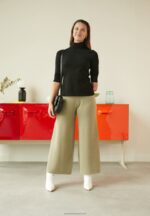 Z62T579 Women Anna Field Long Sleeved Top Black - Image 4