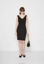 Z62T57 Women Anna Field Shift Dress Black - Image 2