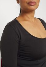 Z62T580 Women Anna Field Long Sleeved Top Black - Image 9