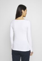 Z62T581 Women Anna Field Long Sleeved Top White - Image 3