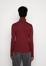 Z62T582 Women Anna Field Long Sleeved Top Dark Red - Image 3