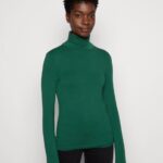 Z62T583 Women Anna Field Long Sleeved Top Dark Green