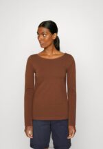 Z62T584 Women Anna Field 2 Pack Long Sleeved Top Brown/White - Image 2
