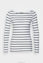 Z62T587 Women Anna Field 2 Pack Long Sleeved Top White/Navy - Image 2