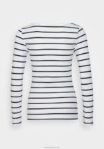 Z62T587 Women Anna Field 2 Pack Long Sleeved Top White/Navy - Image 3