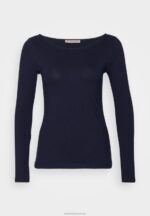 Z62T587 Women Anna Field 2 Pack Long Sleeved Top White/Navy - Image 4